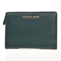 MICHAEL KORS 二つ折り財布 グリーン - メルカリ