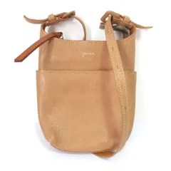 良品 genten ゲンテン レザー ショルダーバッグ ショルダーポーチ ブラウン レディース 古着 中古 USED