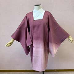 無地 くすみレッド 道行コート 着物 023t - メルカリ