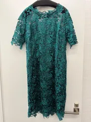 otto レース　グリーンワンピース