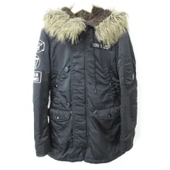良品 HYSTERIC GLAMOUR ヒステリックグラマー プリマロフト N-3B フーデッドジャケット ブラック レディース 古着 中古 USED