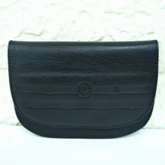 クリスチャンディオール レザー２つ折り財布 カードケース コインケース ブラック スペイン製