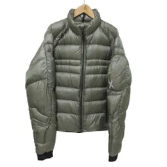 美品 RLX RALPH LAUREN アールエルエックスラルフローレン ジップアップ ダウンジャケット S カーキ メンズ 古着 中古 USED