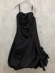 Grandtable グランターブル 日本製 パーティー バルーン ボリュームフラワー 結婚式二次会 ドレス ワンピース sizeX/黒 ■■ レディース