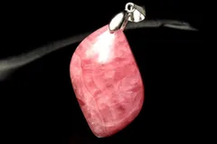 【１点物】シルバー925◇華やか インカローズ　27x16mm　リーフ ペンダントトップ パワーストーン 天然石 _PC8768