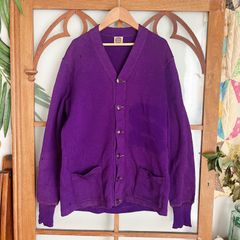 50s〜60s カーディガン ✓ McClintock製 レタードカーディガン - メルカリ