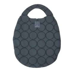 美品 mina perhonen ミナペルホネン tambourine エッグバッグ ハンドバッグ ys9703 ネイビー レディース 古着 中古 USED