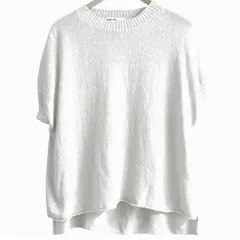 evam eva エヴァムエヴァ  silk lily vest シルク リリー ベスト ニット  E223K011