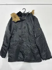 MF ALPHA INDUSTRIES アルファ　ミリタリー　ジャケット　N-3B ファー　Mサイズ　ブラック