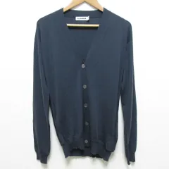 美品 JIL SANDER ジルサンダー Vネック ウールニットカーディガン サイズ36 ネイビー レディース 古着 中古 USED 美品 JIL SANDER ジルサンダー Vネック ウールニットカーディガン