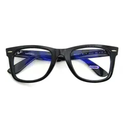 美品 Ray-Ban レイバン サングラス RB2140-F WAYFARER イタリア製 901/5F ブラック  54000282