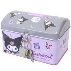 【新品】クロミ カギ付き缶バンク バンク クロミタイム 子供会 景品 クリスマス会 ギフト カギ グッズ 学童 小学生 幼稚園 保育園 記念品 貯金箱  小物入れ コスメ ケース アクセサリー