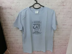 【TAKA63-05】△GU Greatest CAT 猫柄 半袖Tシャツ XLサイズ 水色