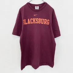 古着 used　00s　NIKE　ナイキ　半袖カレッジプリントＴシャツ　ヴィンテージ　ボルドー　バーガンディ　エンジ　Mサイズ