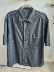 デニム 半袖 シャツ シャツ