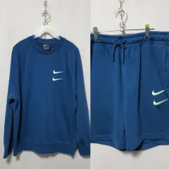 L87 NIKE メンズ ダブルスウッシュ ハーフパンツ トレーニングウェア セット 2XL 21年式