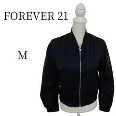 FOREVER 21 フォーエバートゥエンティーワン ブラック MA-1・フライトジャケット M TEY30-25