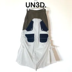 Mサイズ 美品 UN3D. アンスリード MA-1ディテールスカート ホワイト カーキ