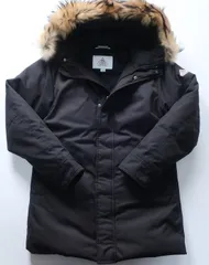 極美品 ピレネックス Pyrenex ダウンコート/ANNECY FUR/ファー取り外し可 ブラック JP/M（5642)cfcjj