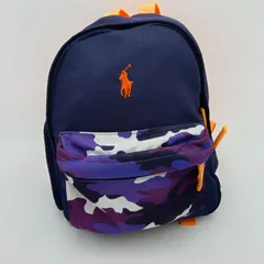 POLO RALPH LAUREN ポロラルフローレン キッズ リュック 迷彩 カモフラ 紺 ネイビー HBK5-22