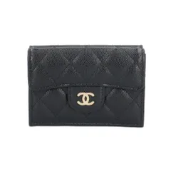 シャネル クラシック スモールウォレット マトラッセ 三つ折り財布 キャビアスキン AP0230 レディース  CHANEL  中古 シャネル