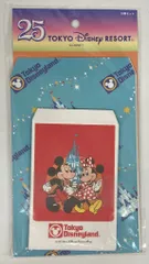 東京ディズニーリゾート 封筒セット ミッキー&ミニー/復刻(紙袋/赤デザイン) 25周年