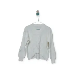 Vネック ケーブル編み ニット / L オススメ (未使用)