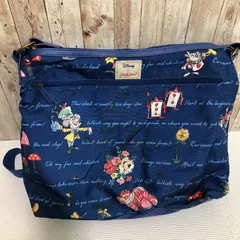 タ　Cath Kidston (キャスキッドソン)　ディズニー「ふしぎの国のアリス」 (Disney's Alice in Wonderland)　チェンジングバッグ　マザーズバッグ　ネイビー　ブルー