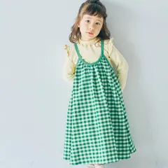 《新品》トップス付きギンガムチェックワンピース 90～120サイズ p.premier 子供服 P117015
