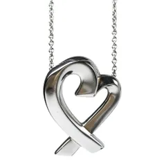 美品 Tiffany＆Co. ティファニー パロマピカソ SV925 ラビングハート ネックレス シルバー レディース 古着 中古 USED