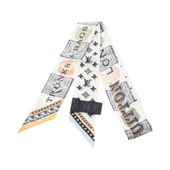 ルイ・ヴィトン LOUIS VUITTON スカーフ バンドーBB ダミエグラム M96785 シルク スカーフ レディース Used A