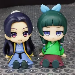 【D33167】薬屋のひとりごと ぺたっとおすわりフィギュア 猫猫 壬氏 2種セット