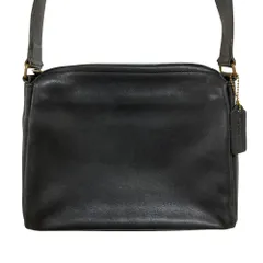良品 COACH コーチ グローブレザー ショルダーバッグ 4126 ブラック レディース 古着 中古 USED