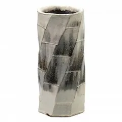 心春(こはる) 信楽焼花瓶 6号 粉引寸胴 32x466J700072