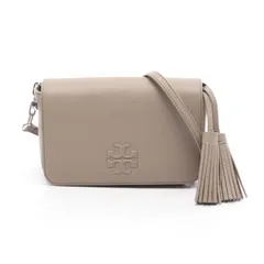 トリーバーチ Tory Burch ショルダーバッグ グレーベージュ レザー ティア ミニ ショルダー レディース Used A