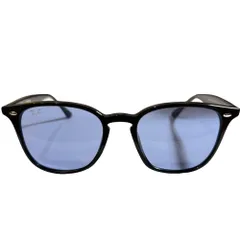 美品 Ray-Ban レイバン サングラス アイウェア RB4258F ブルーレンズ ブラックフレーム メンズ 古着 中古 USED