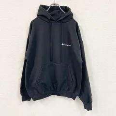 古着 used　～00s　champion　チャンピオン　スウェットパーカー/フーディー　ヴィンテージ　黒　ブラック　Lサイズ