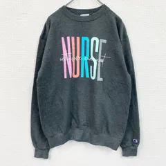 古着 used　champion　チャンピオン　プリントスウェット/トレーナー　灰色　グレー　XLサイズ