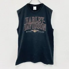 古着 used　00s　HARLEY DAVIDSON　ハーレーダビッドソン　タンクトップ/ノースリーブ　黒　ブラック　Lサイズ
