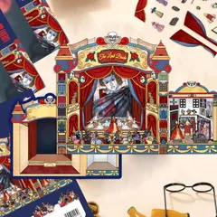 【SNSで話題】造景シール コラージュ素材 PET素材 透明シール 手帳デコ 風景 窓枠 景色 重ねて作る 幻想的 エモい 中国文具