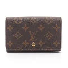 ルイ・ヴィトン LOUIS VUITTON 二つ折り財布 ポルトモネ ビエ トレゾール M61730 レザー PVCコーティングキャンバス ポルトモネ・ビエ・トレゾール レディース Used B
