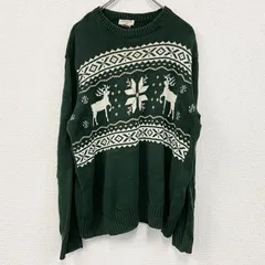 古着 used　DOCKERS　ドッカーズ　コットンニットセーター　緑　グリーン　Lサイズ
