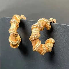 【管2601-178】Christian Dior クリスチャンディオール ヴィンテージ イヤリング GERMANY ゴールドトーン クリップ式 メッキ