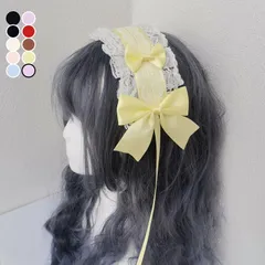 ロリータ ヘッドドレス レディース ゴスロリ カチューシャ ロリータファッション ヘアアクセサリー コーデ ハロウィーン パーティー コスチューム アイドル 活動 イベント パフォーマンス 学園祭 文化祭