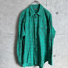 【USED】US 古着 Levi's チェック ネルシャツ USA古着 グリーン リーバイス 長袖 シャツ 80s 90s USA古着 アメカジ LEVI'S 80s 90s ヴィンテージ アメリカ SUTTER CREEK グランジ