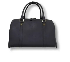 【未使用】agnes b. アニエスベー ボヤージュ  2way レザー  ミニボストンバッグ  ハンドバッグ ショルダーバッグ/ ダークグレー 入学式 卒業式 結婚式 パーティー フォーマル■管理番号L29758YER-260121-5K（1350）