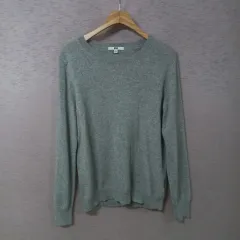 B1-15/ユニクロ グレー カシミア ニットTシャツ