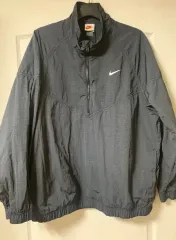 NIKE STUSSY ナイキ x ステューシー ウィンドランナー ジャケット オフ ノワール XL