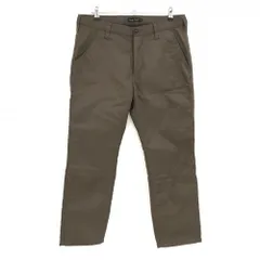 【美品】ラフアンドスウェル 中綿パンツ ブラウン 裏キルティング 光沢生地 メンズ L ゴルフウェア rough＆swell