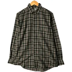 古着 80~90年代 エルエルビーン L.L.Bean 長袖 ボタンダウン フランネルチェックシャツ USA製 メンズM相当 ヴィンテージ/eaa581721